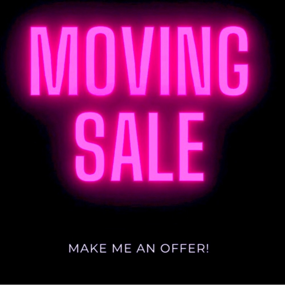 I’m moving and cleaning out! Great finds- most brand new- make me an offer!